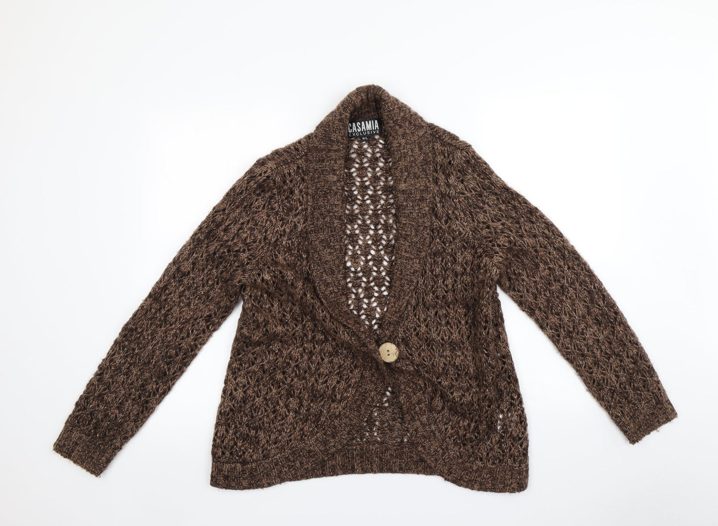 Womens UK Size M Casamia Blue Cardigan Jumper