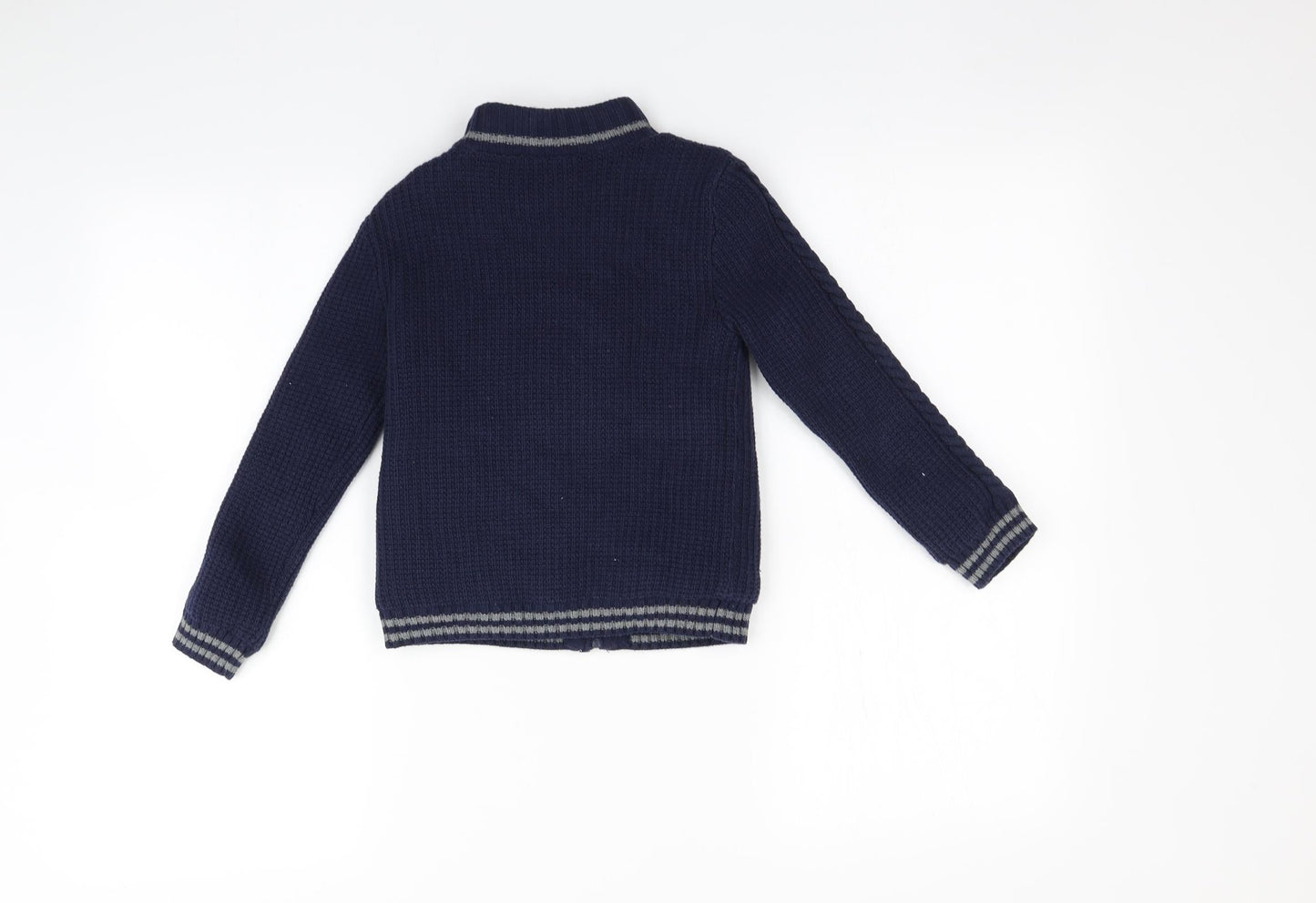 E of M Boys Blue   Full Zip Sweatshirt Size 5-6 Years