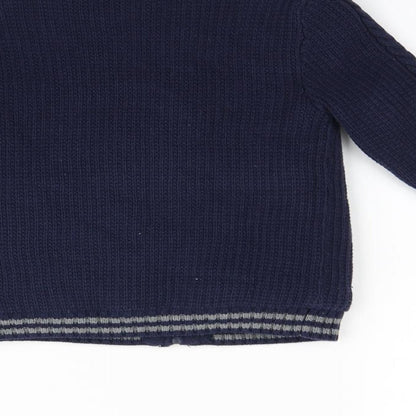 E of M Boys Blue   Full Zip Sweatshirt Size 5-6 Years