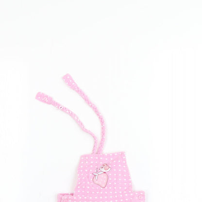 Nursey Times Baby Pink Polka Dot  Dungaree One-Piece Size 0-3 Months
