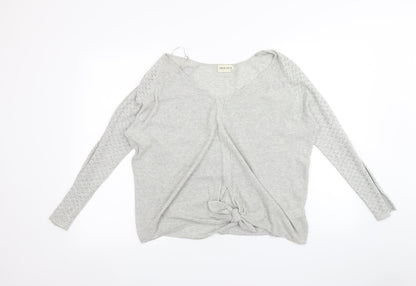 Womens UK Size 12 Marks and Spencer Grey Pullover Jumper