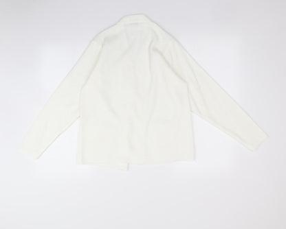Womens UK Size S Care White Cardigan Jumper