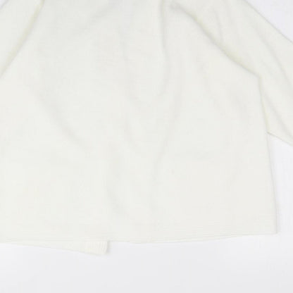 Womens UK Size S Care White Cardigan Jumper