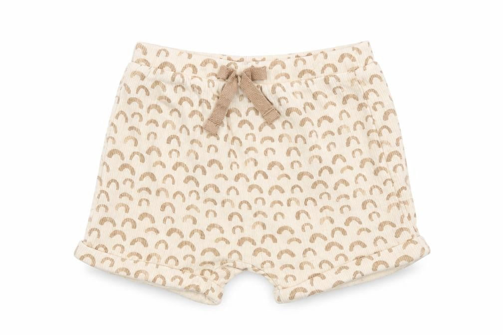 Front view of George Baby Beige Cropped Trousers, size 3-6, Months