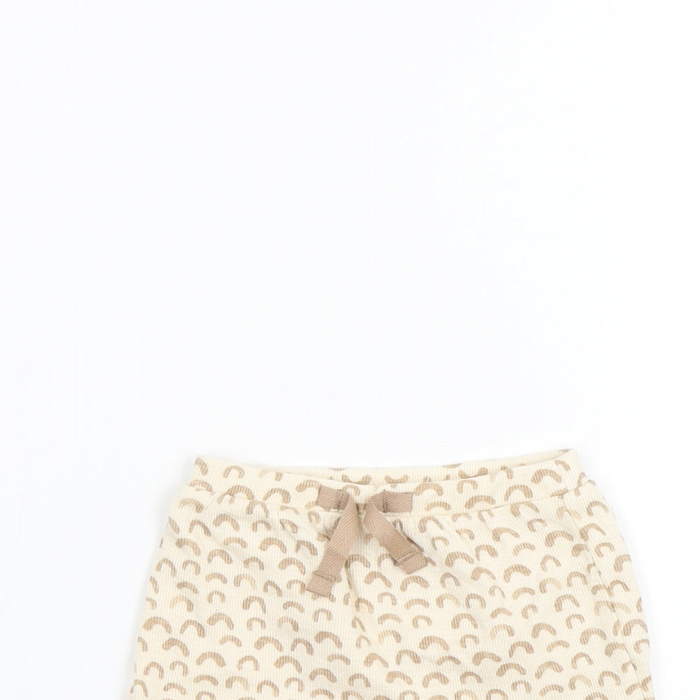 George Baby Beige   Cropped Trousers Size 3-6 Months