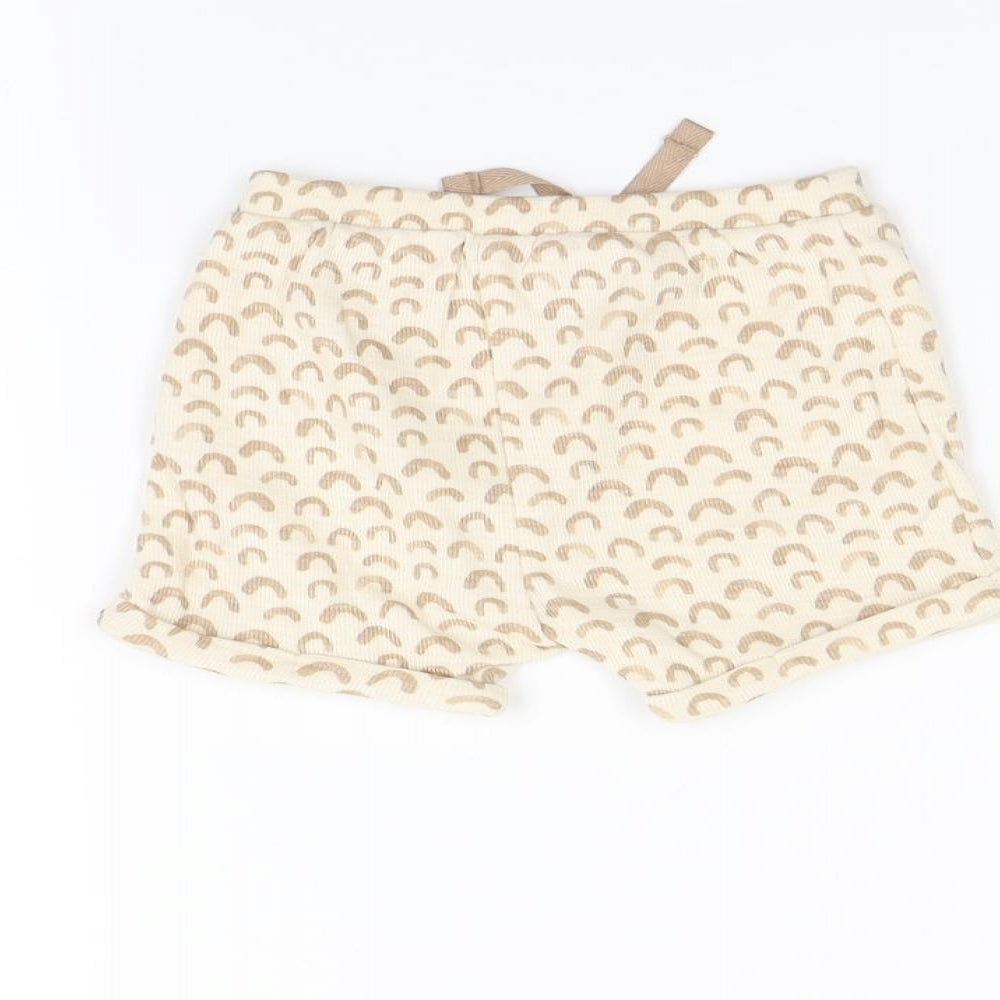 George Baby Beige   Cropped Trousers Size 3-6 Months