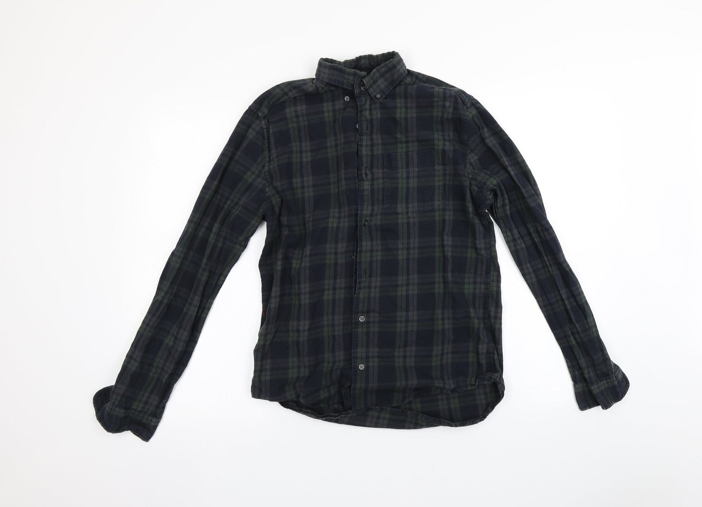 Mens UK Size S N ext Green  Button-Up Long Sleeve Casual Shirt