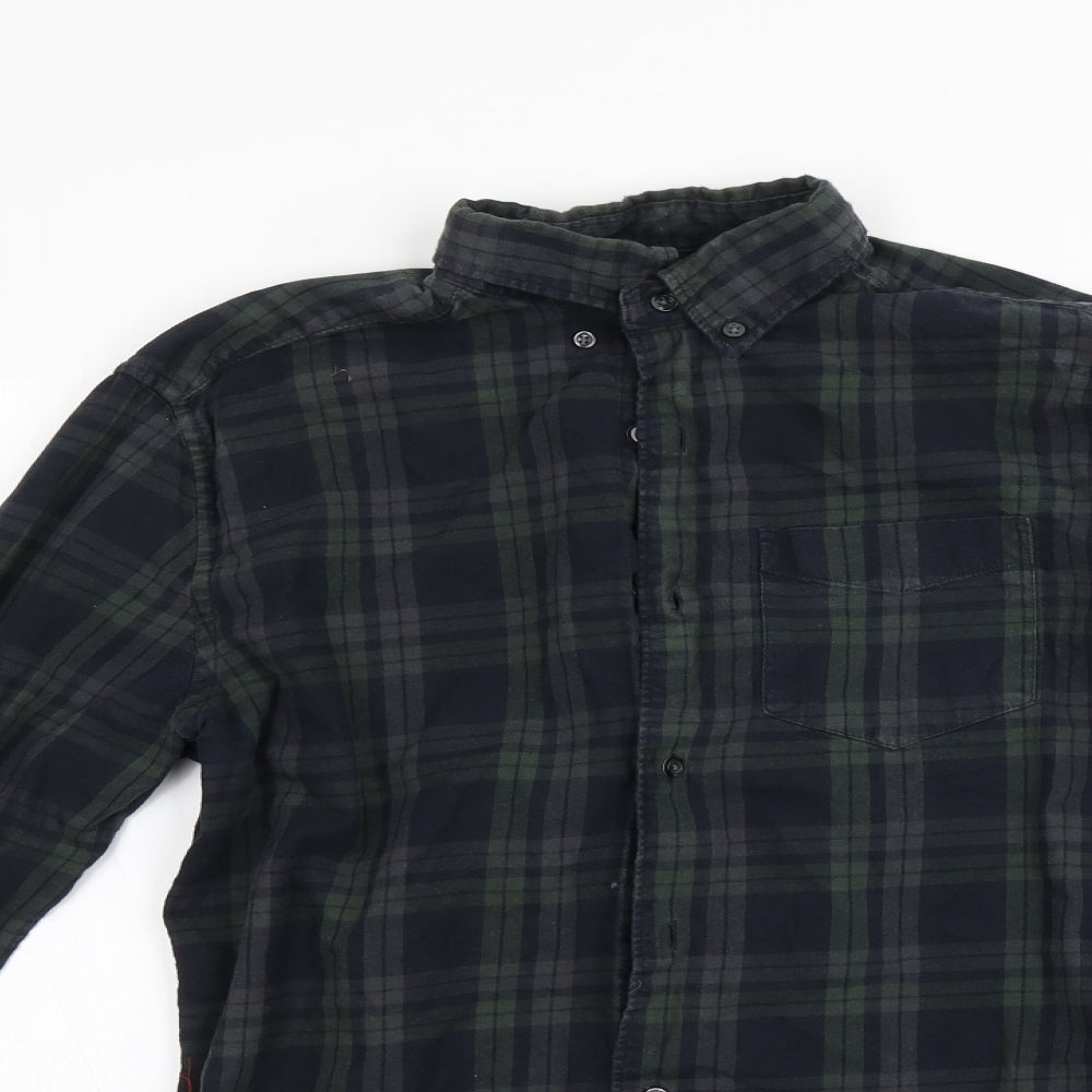 Mens UK Size S N ext Green  Button-Up Long Sleeve Casual Shirt