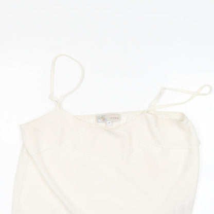 Womens UK Size 12 Cameo Rose White Basic T-Shirt