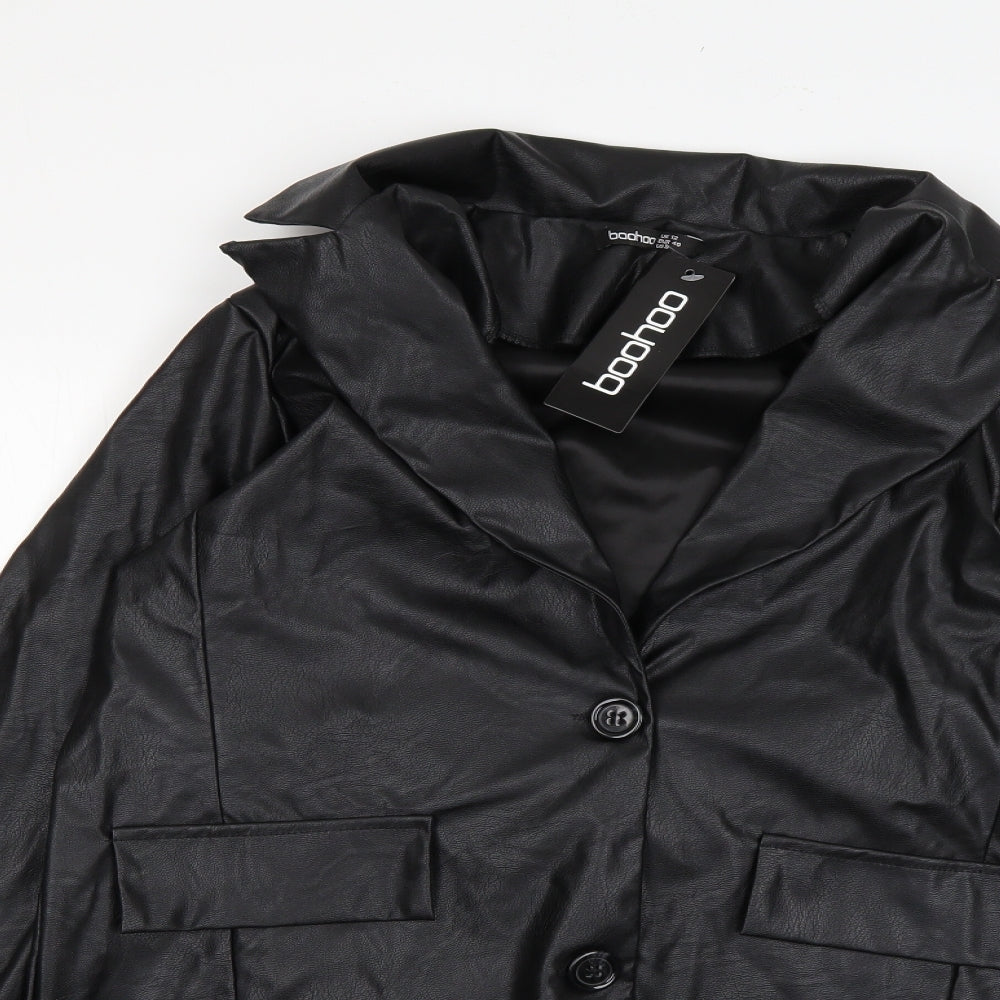 Womens UK Size 12 Boohoo Black Jacket