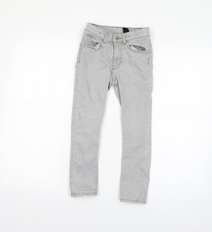 H&M Girls Grey   Straight Jeans Size 5-6 Years