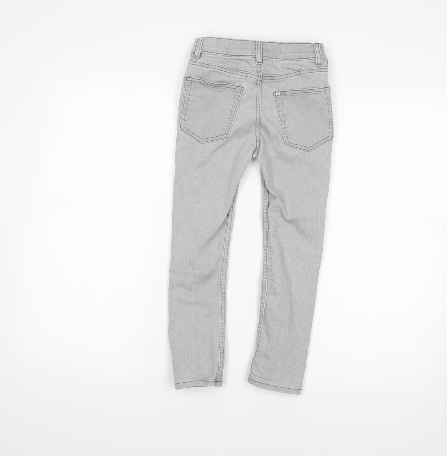 H&M Girls Grey   Straight Jeans Size 5-6 Years