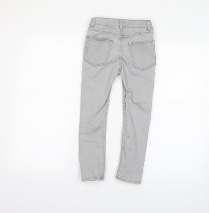 H&M Girls Grey   Straight Jeans Size 5-6 Years