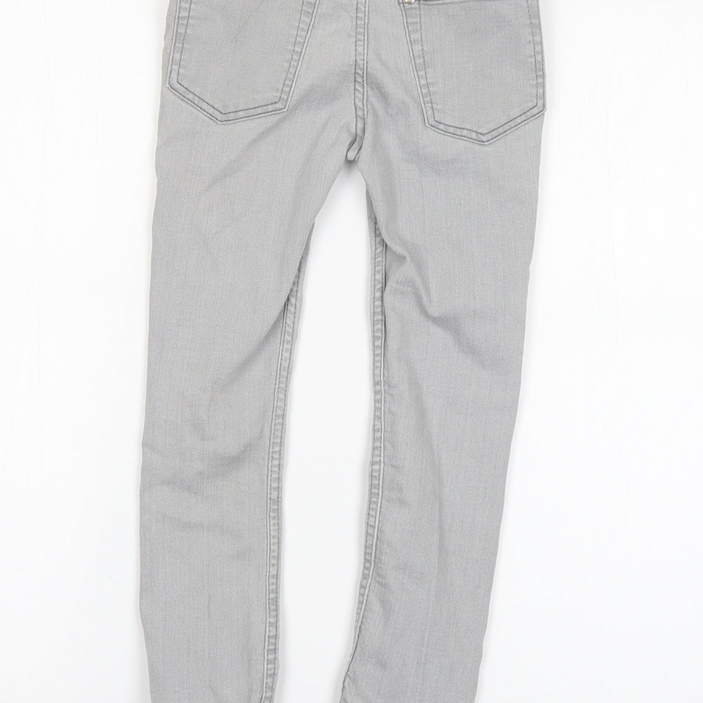 H&M Girls Grey   Straight Jeans Size 5-6 Years