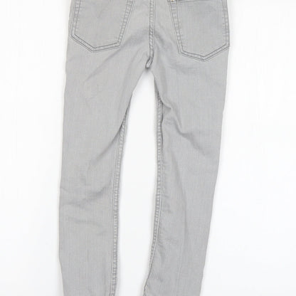 H&M Girls Grey   Straight Jeans Size 5-6 Years