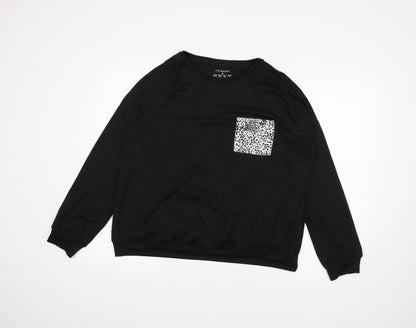 Primark Womens Black   Pullover Jumper Size M