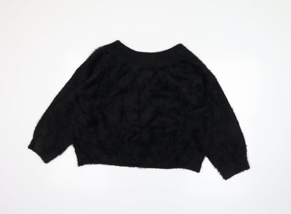 Womens UK Size L New Look Black Pullover Jumper