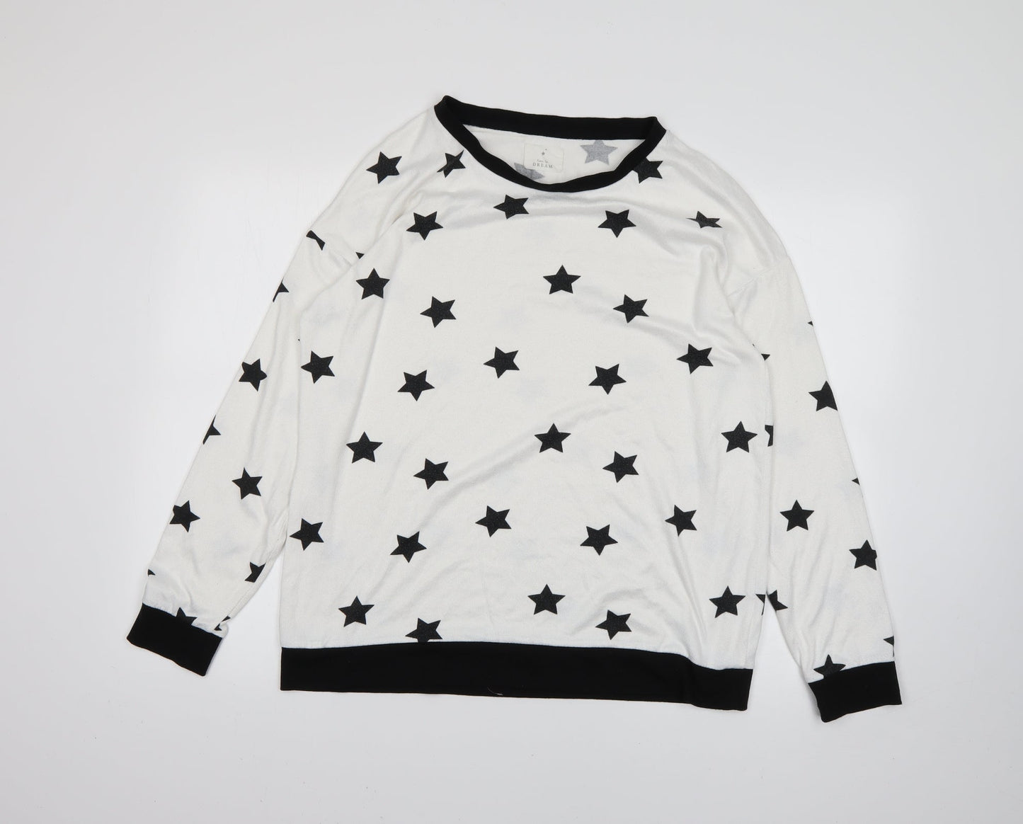 Matalan Mens White Polka Dot  Pullover Jumper Size L