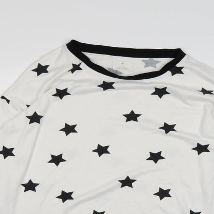 Matalan Mens White Polka Dot  Pullover Jumper Size L