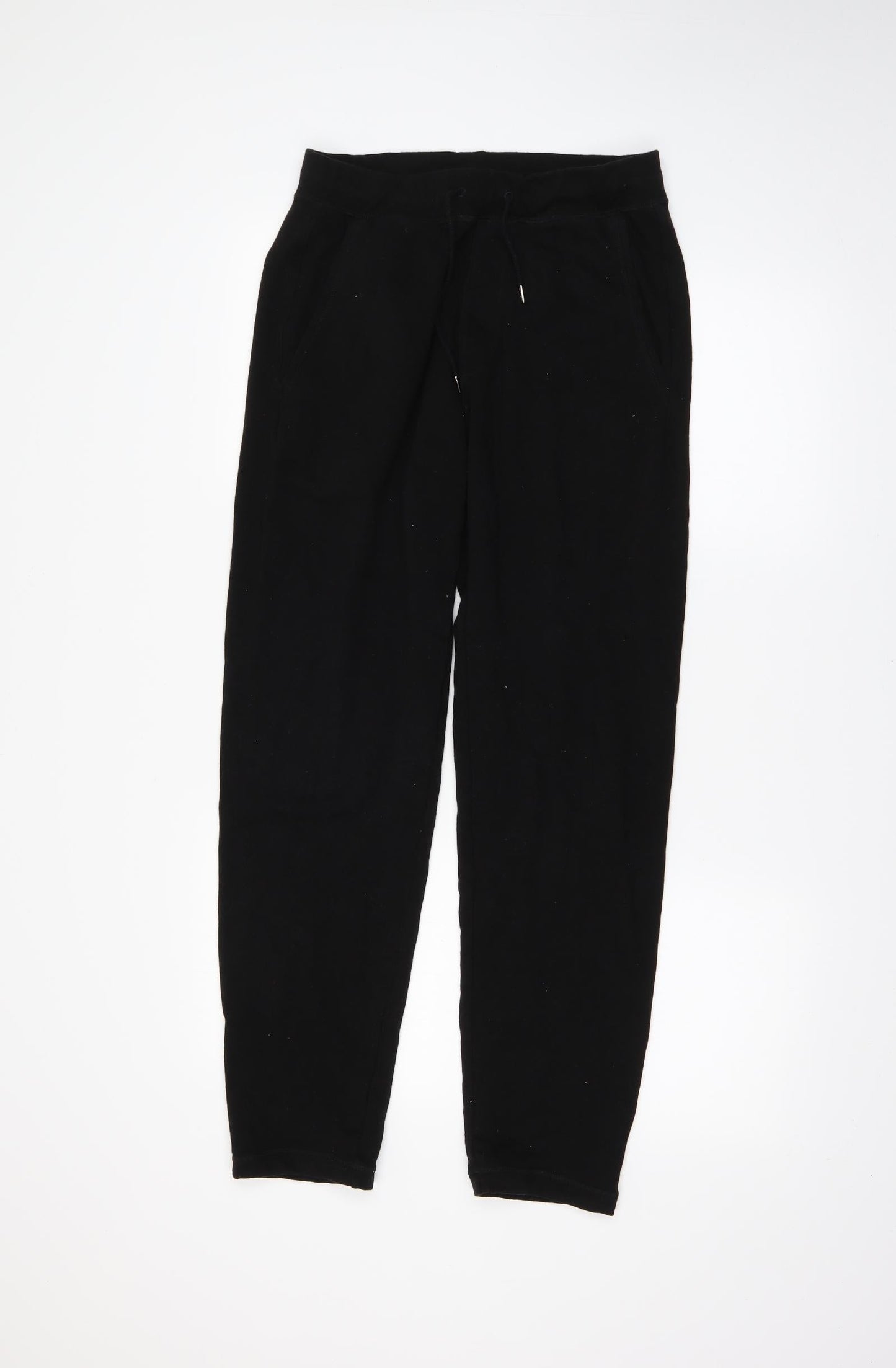 Mens UK Size S Uni Regular Fit Sweatpants Black Trousers