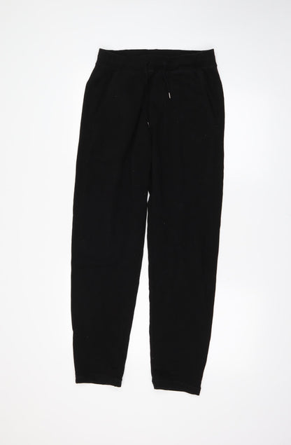 Mens UK Size S Uni Regular Fit Sweatpants Black Trousers