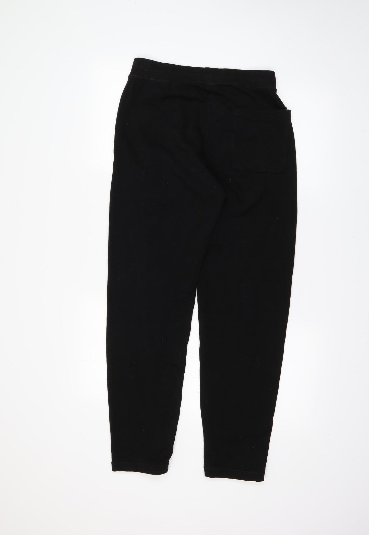Mens UK Size S Uni Regular Fit Sweatpants Black Trousers