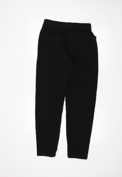 Mens UK Size S Uni Regular Fit Sweatpants Black Trousers