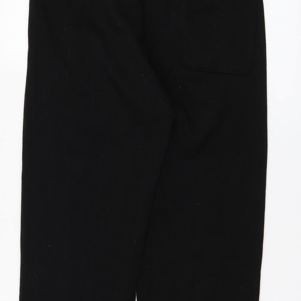 Mens UK Size S Uni Regular Fit Sweatpants Black Trousers