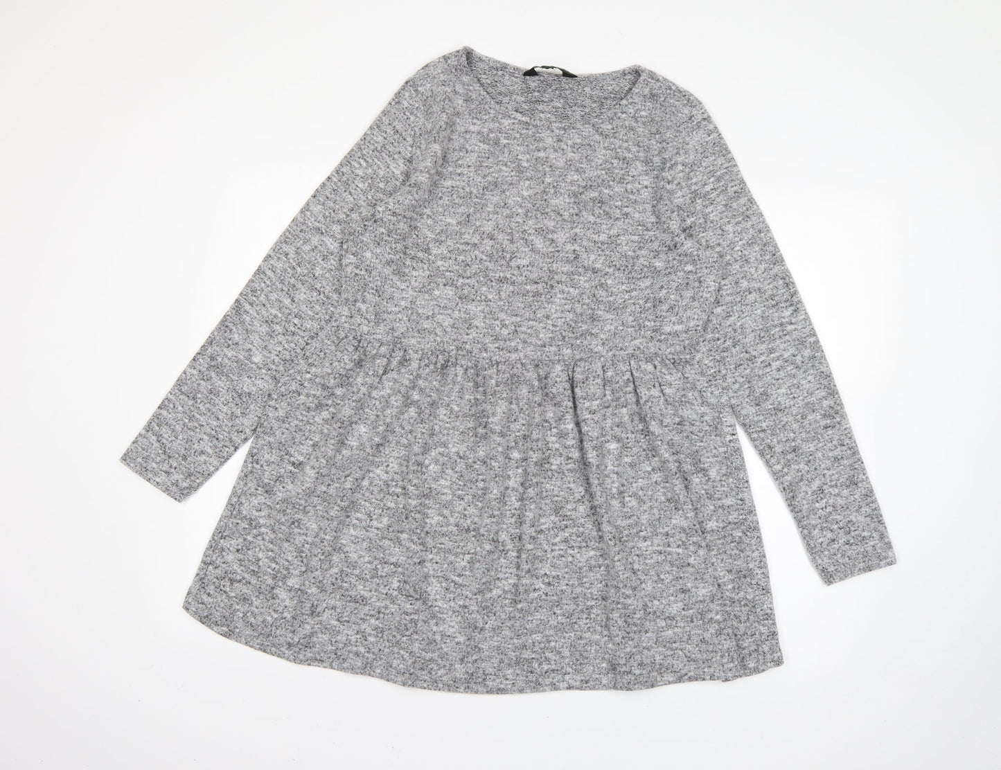 Womens UK Size 12 Dorothy Perkins Grey Basic T-Shirt