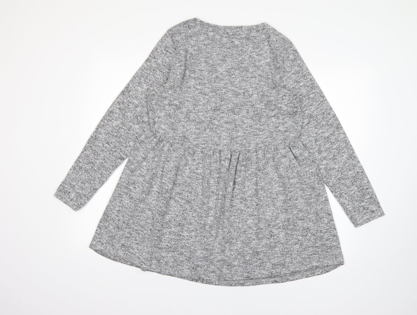 Womens UK Size 12 Dorothy Perkins Grey Basic T-Shirt