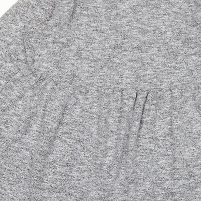 Womens UK Size 12 Dorothy Perkins Grey Basic T-Shirt