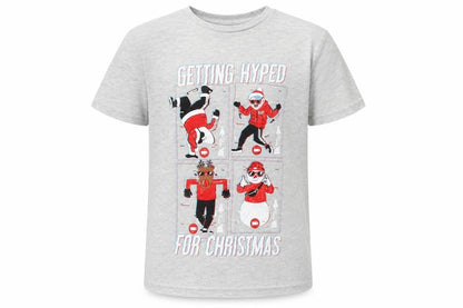 Front view of George boys’ grey basic t-shirt, size 8-9, years