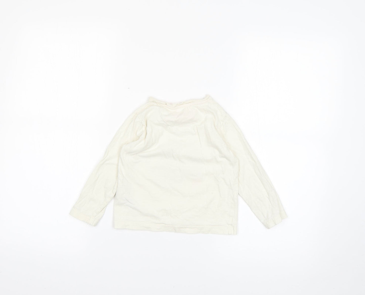 Marks and Spencer Girls White   Basic T-Shirt Size 2-3 Years