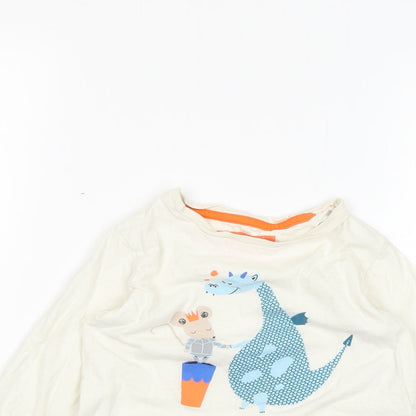 Marks and Spencer Girls White   Basic T-Shirt Size 2-3 Years