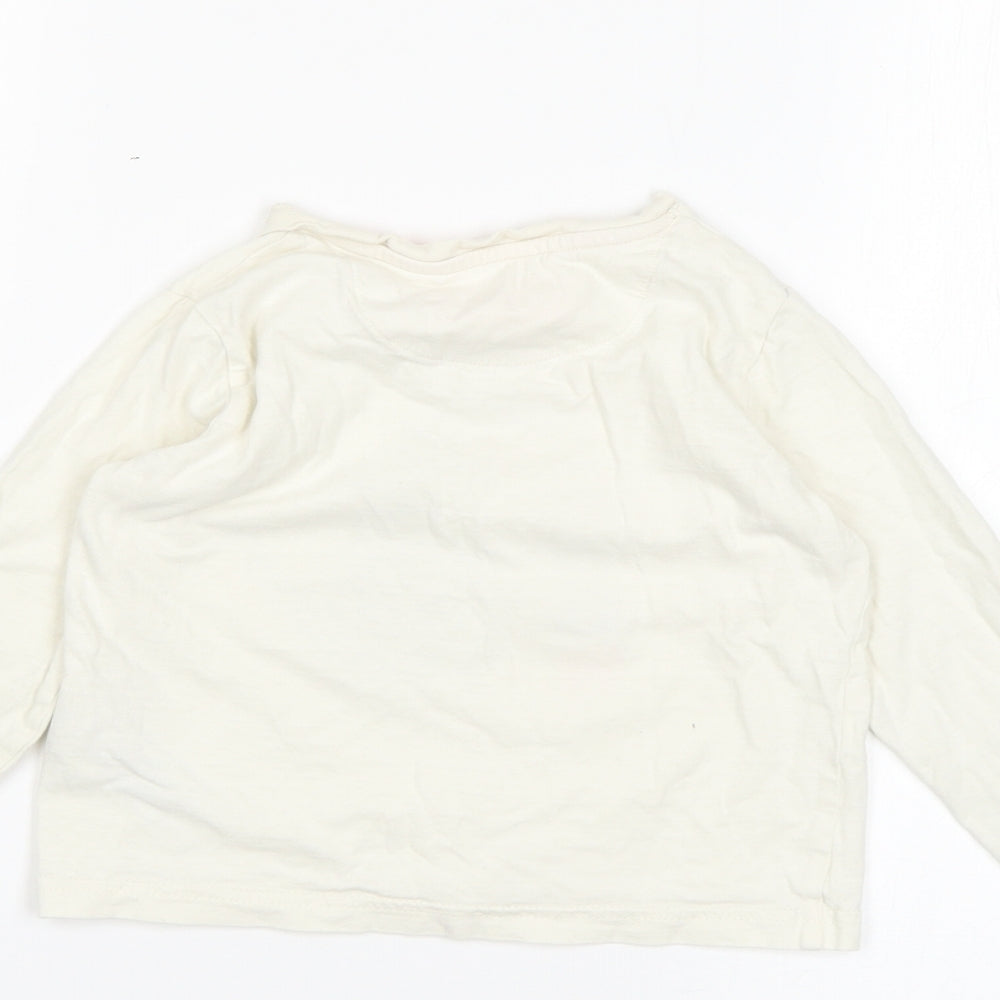 Marks and Spencer Girls White   Basic T-Shirt Size 2-3 Years