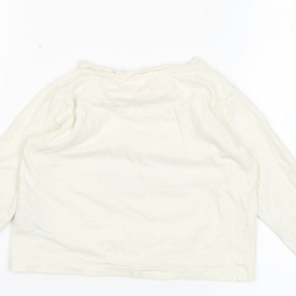 Marks and Spencer Girls White   Basic T-Shirt Size 2-3 Years
