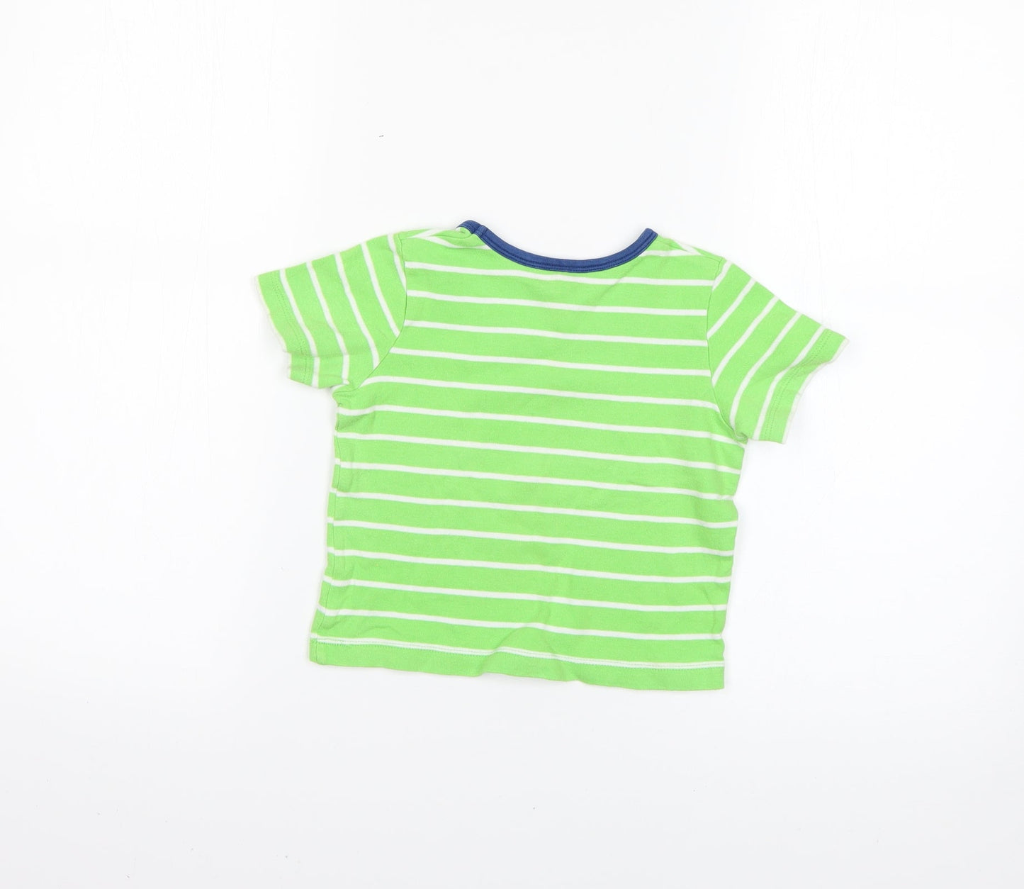 Mini Club Baby Green Striped  Basic T-Shirt Size 18-24 Months