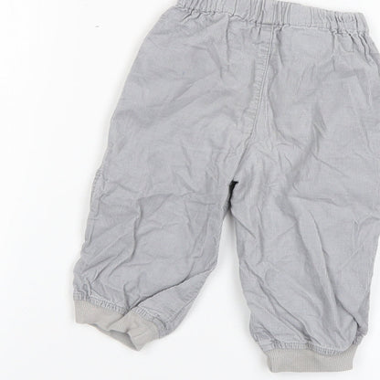 George Baby Grey   Jogger Trousers Size 9-12 Months