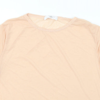 Womens UK Size 8 Missguided Pink Basic T-Shirt