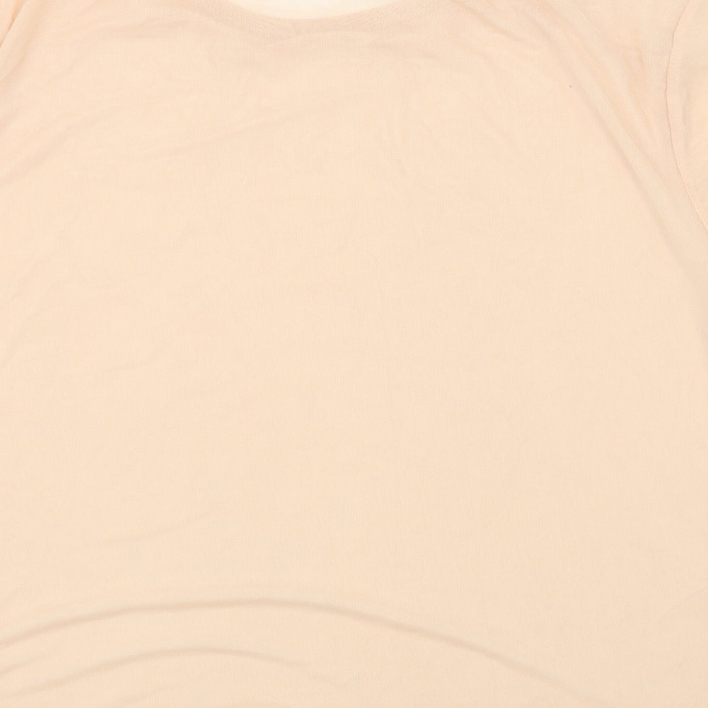 Womens UK Size 8 Missguided Pink Basic T-Shirt