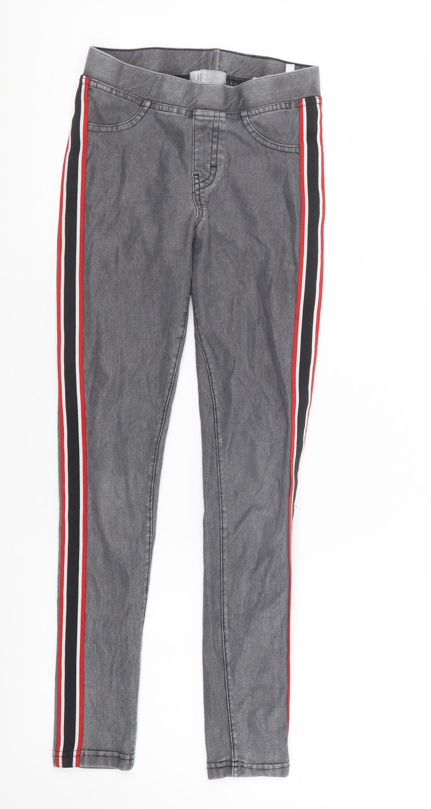 H&M Girls Grey  Denim Jegging Jeans Size 10 Years