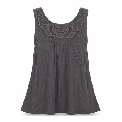 Womens UK Size 10 Monsoon Brown Basic Tank