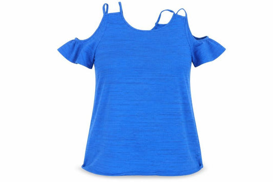 Womens UK Size 10 Papaya Blue Tunic Blouse