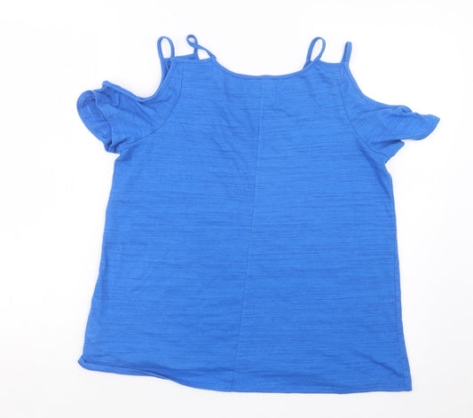 Papaya Womens Blue   Tunic Blouse Size 10