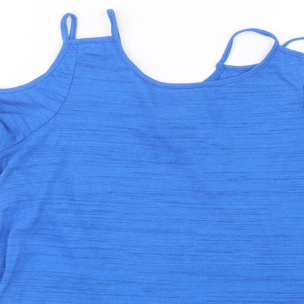 Papaya Womens Blue   Tunic Blouse Size 10