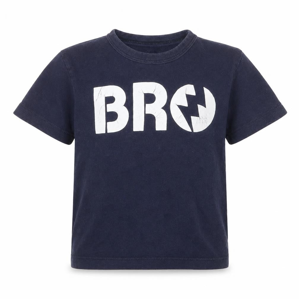 Front view of Gap boys’ blue basic t-shirt, size 2, years