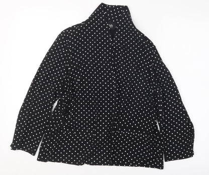 Peacocks Womens Black Polka Dot  Jacket  Size 12