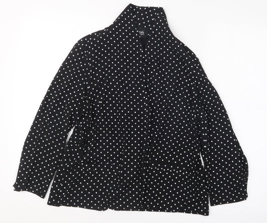 Peacocks Womens Black Polka Dot  Jacket  Size 12