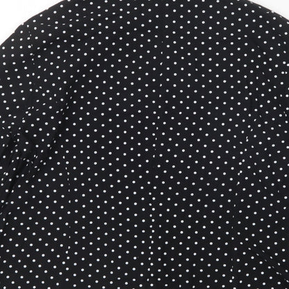 Peacocks Womens Black Polka Dot  Jacket  Size 12