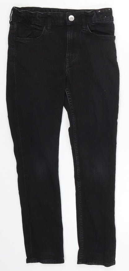 H&M Girls Black  Denim Skinny Jeans Size 10 Years